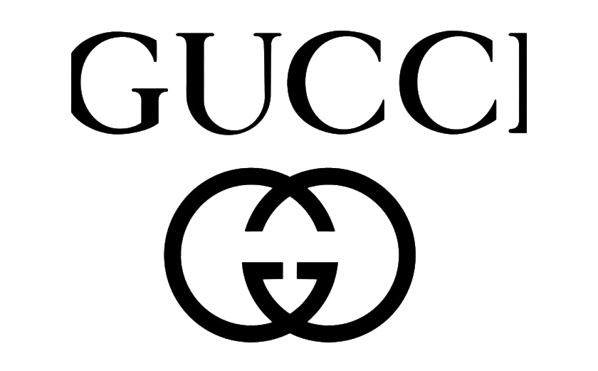 gucci transparent logo