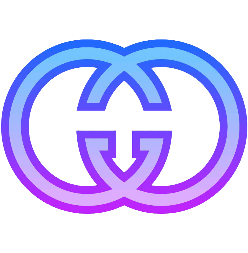 gucci logo blue