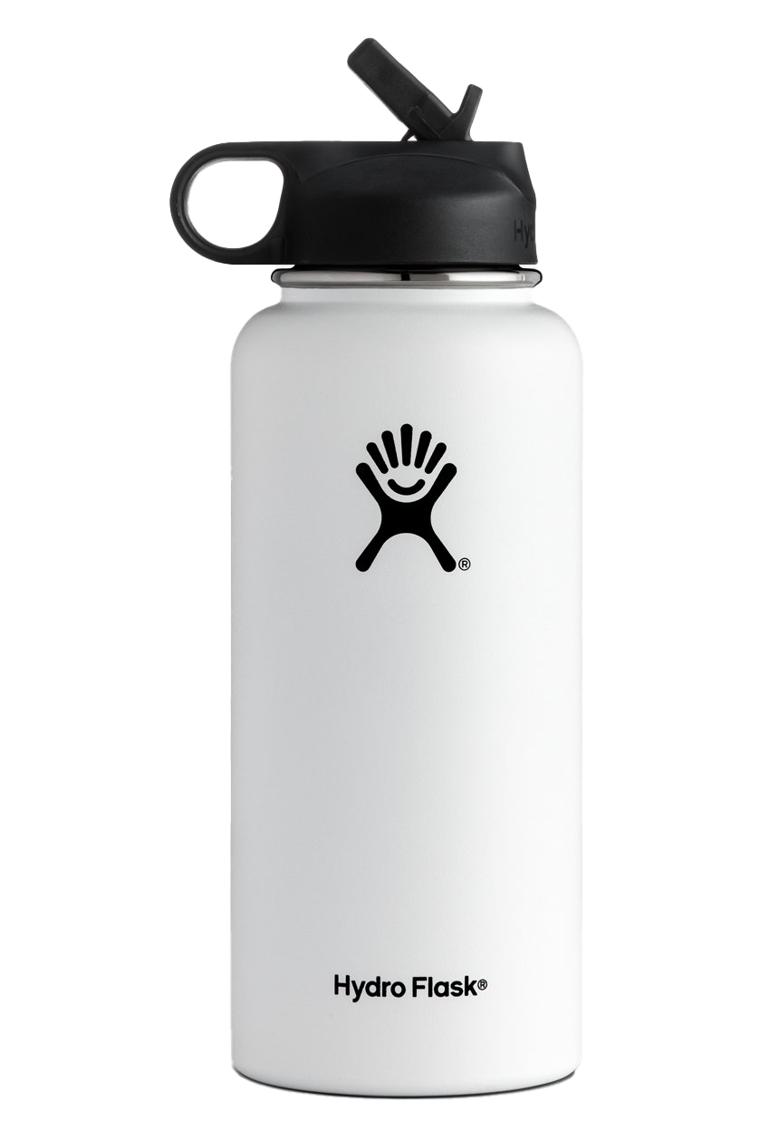 White Hydro Flask PNG File | PNG Mart