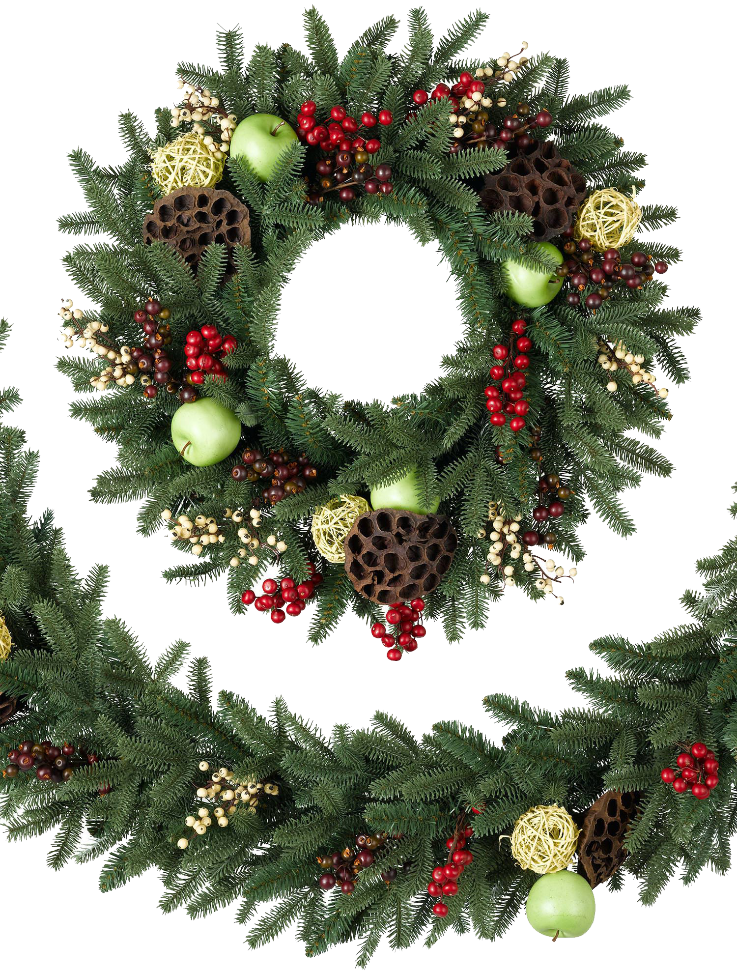 Download Christmas Wreath Transparent Background Png Mart SVG Cut Files