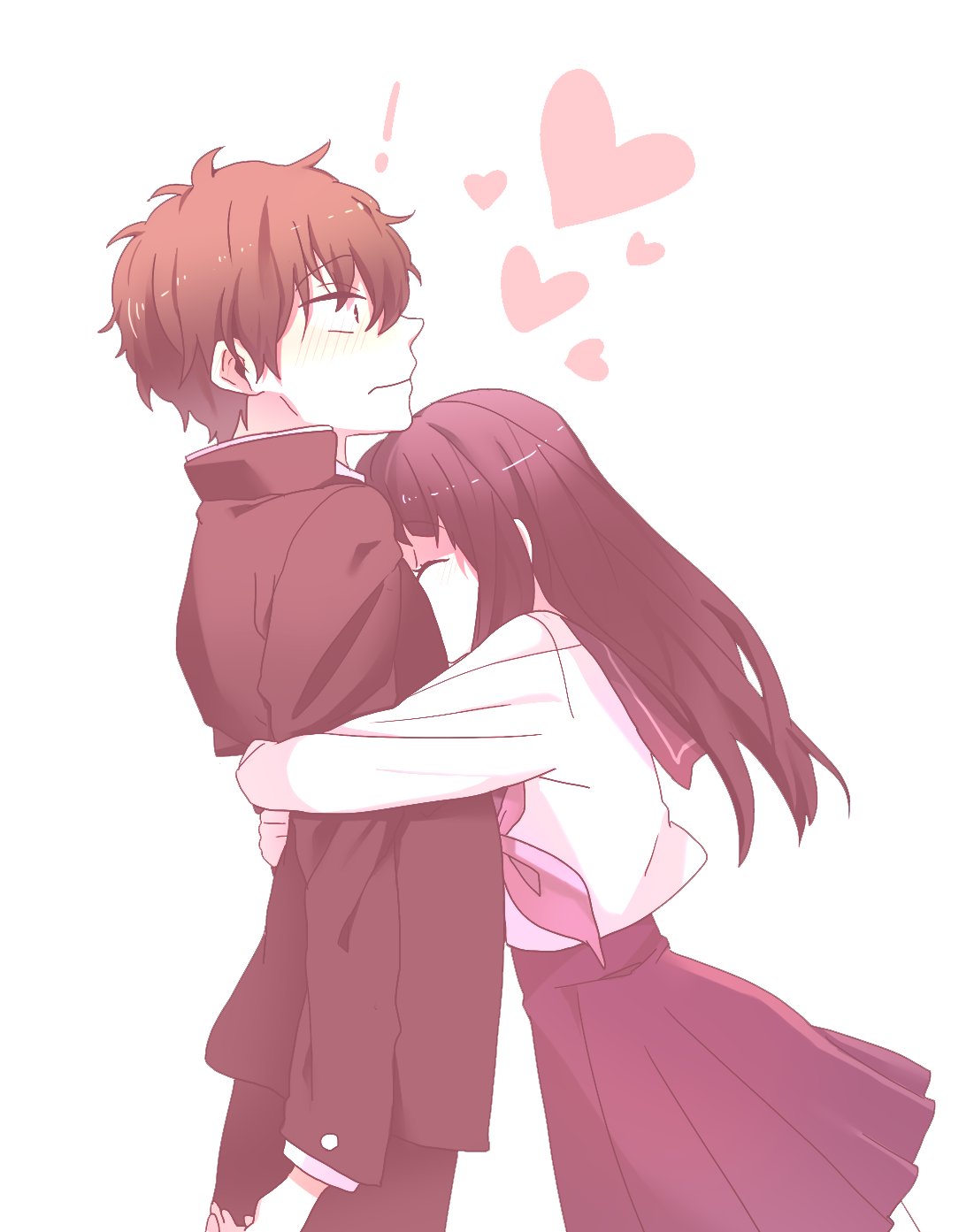 Anime Love Couple Png Transparent Png Mart