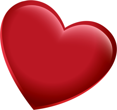 3d rosso cuore PNG PIC