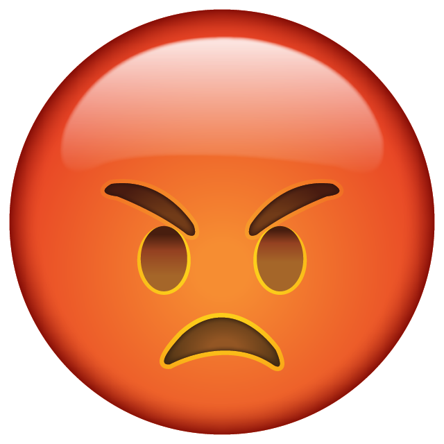 Photo Emoji PNG en colère