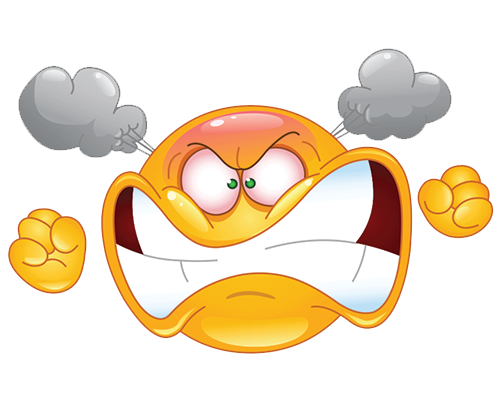 Kızgın emoji PNG şeffaf görüntü