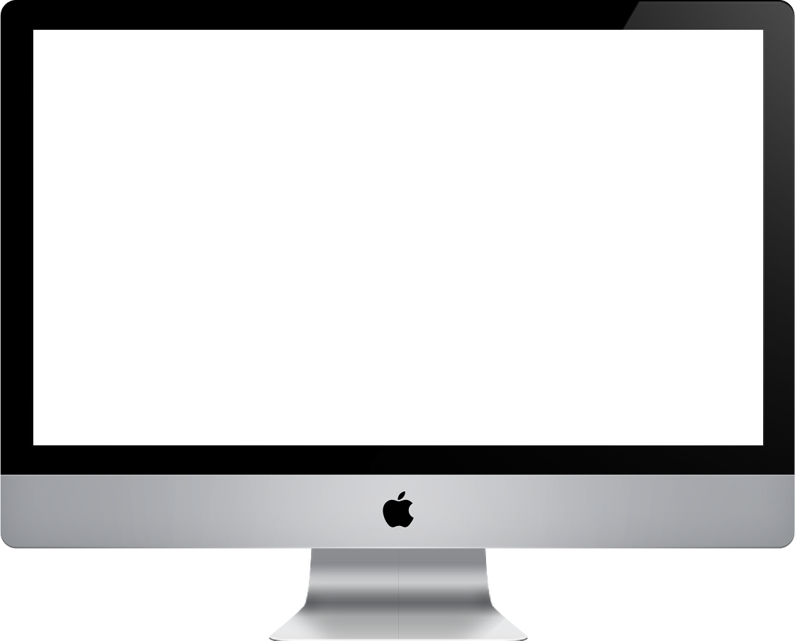 شاشة Apple Mac الكمبيوتر PNG