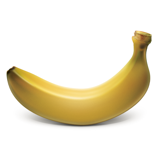 Banana cartoon icon PNG