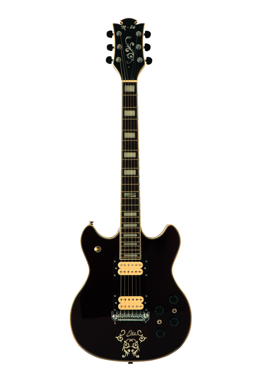 Черная электрическая гитара PNG