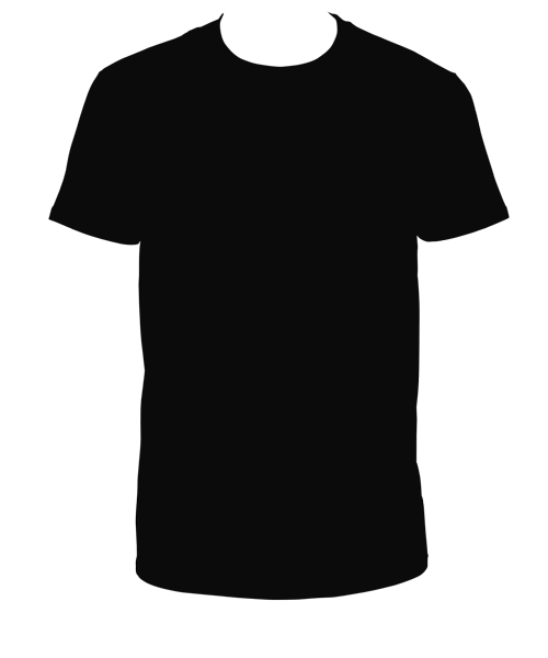 T-shirt hitam PNG