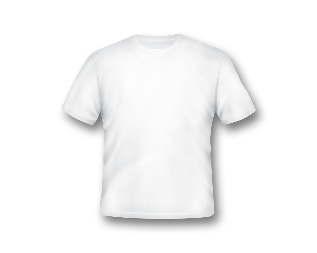 Leere weiße T-Shirt-Vorlage PNG