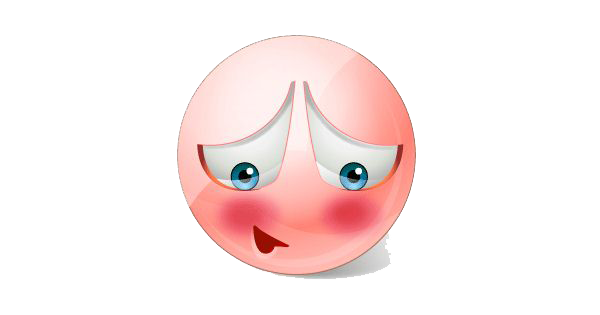 Blushing emoji PNG Image Transparente