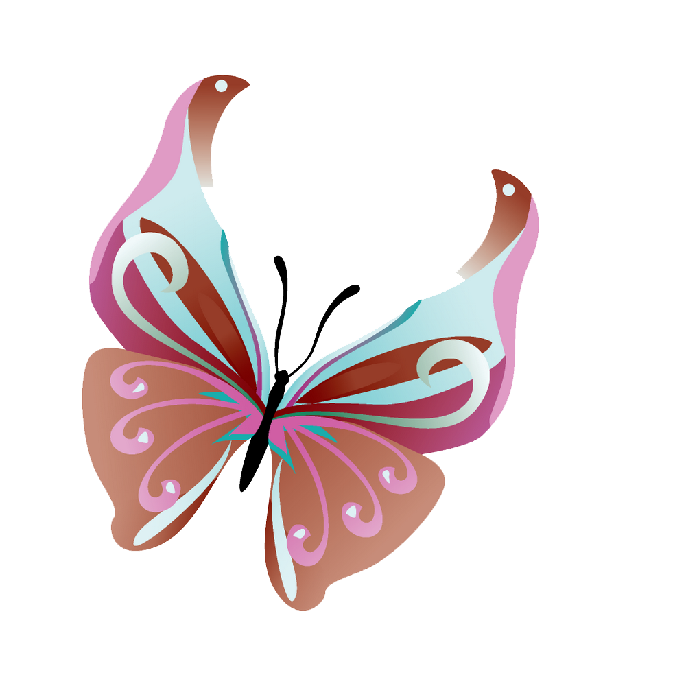 الفراشات ناقلات شفافة PNG