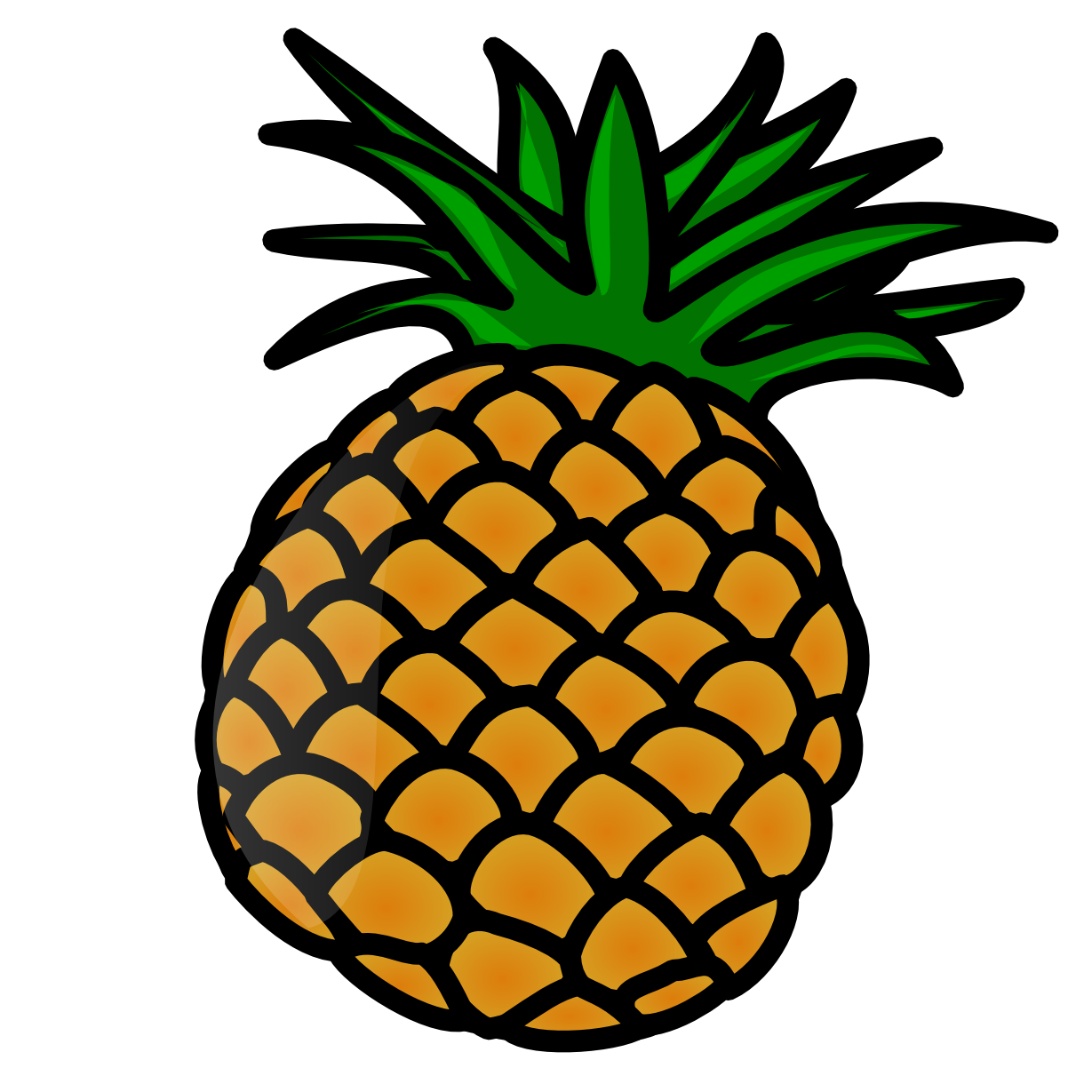Karikatür ananas küçük resim PNG