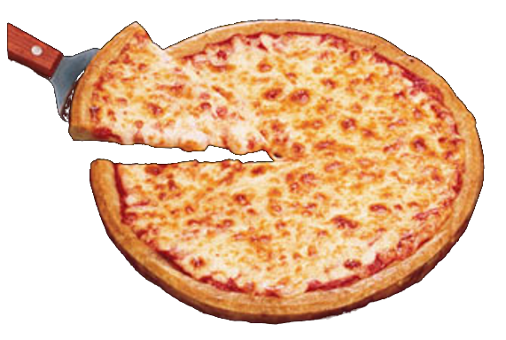 Peynirli pizza PNG şeffaf görüntü