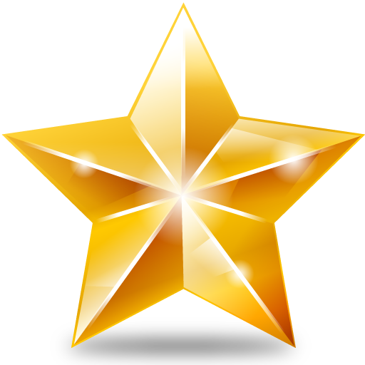 Christmas Gold Star PNG File