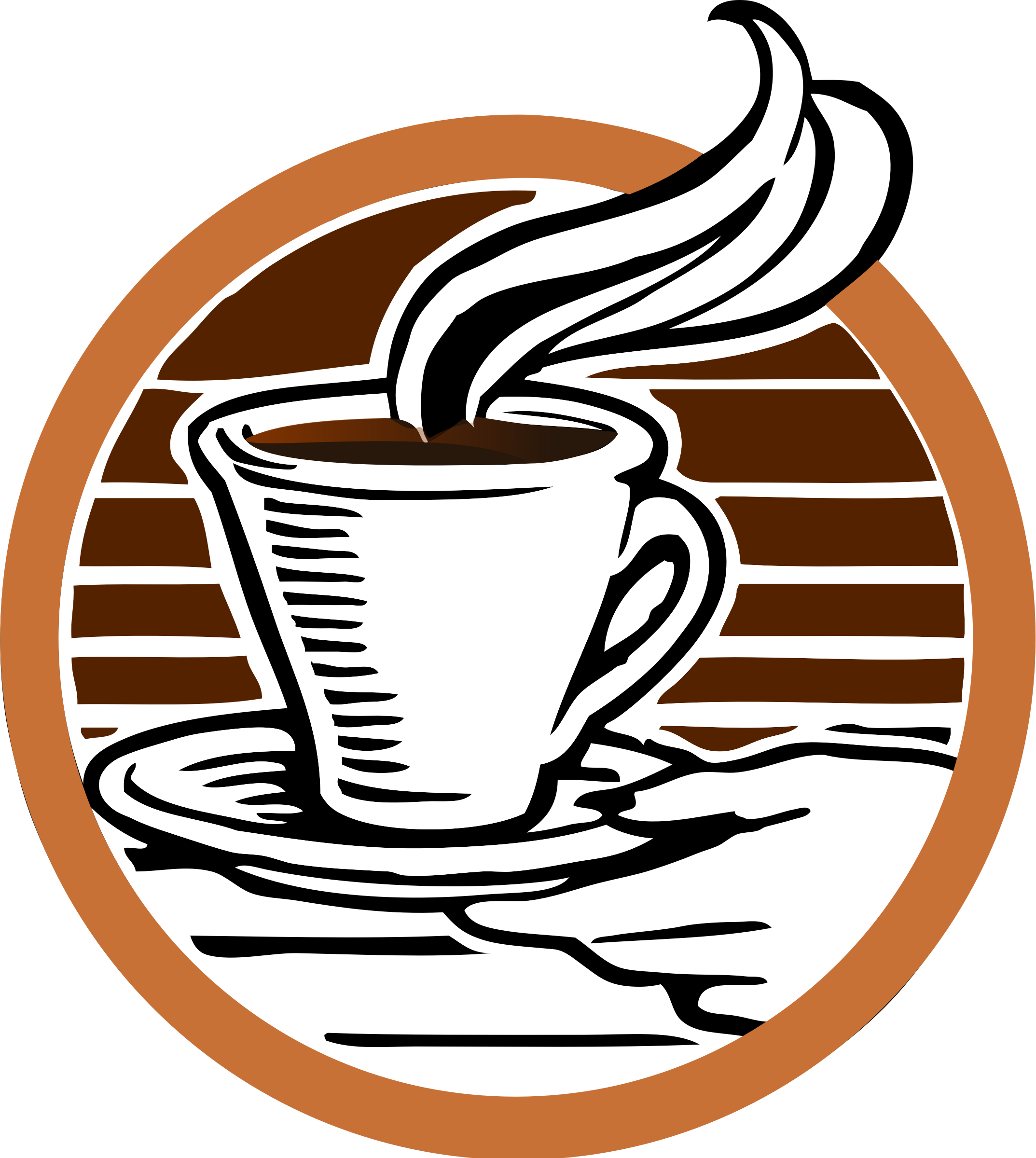 Koffie-logo Transparante achtergrond