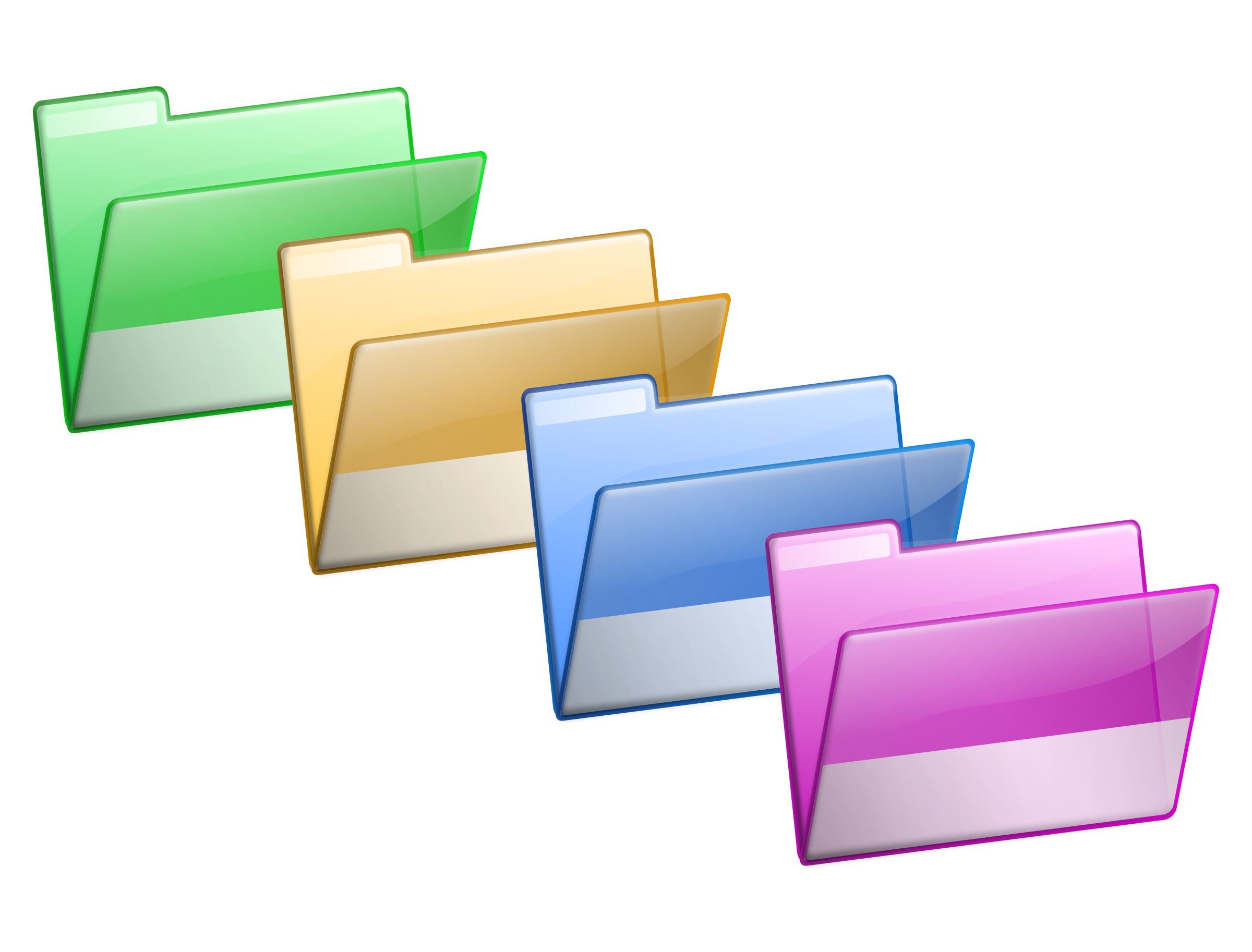 Folder berwarna-warni PNG