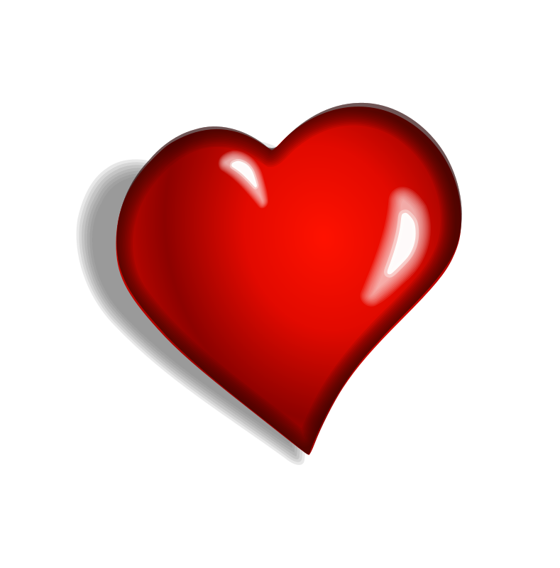 Dark Red Heart PNG Free Download