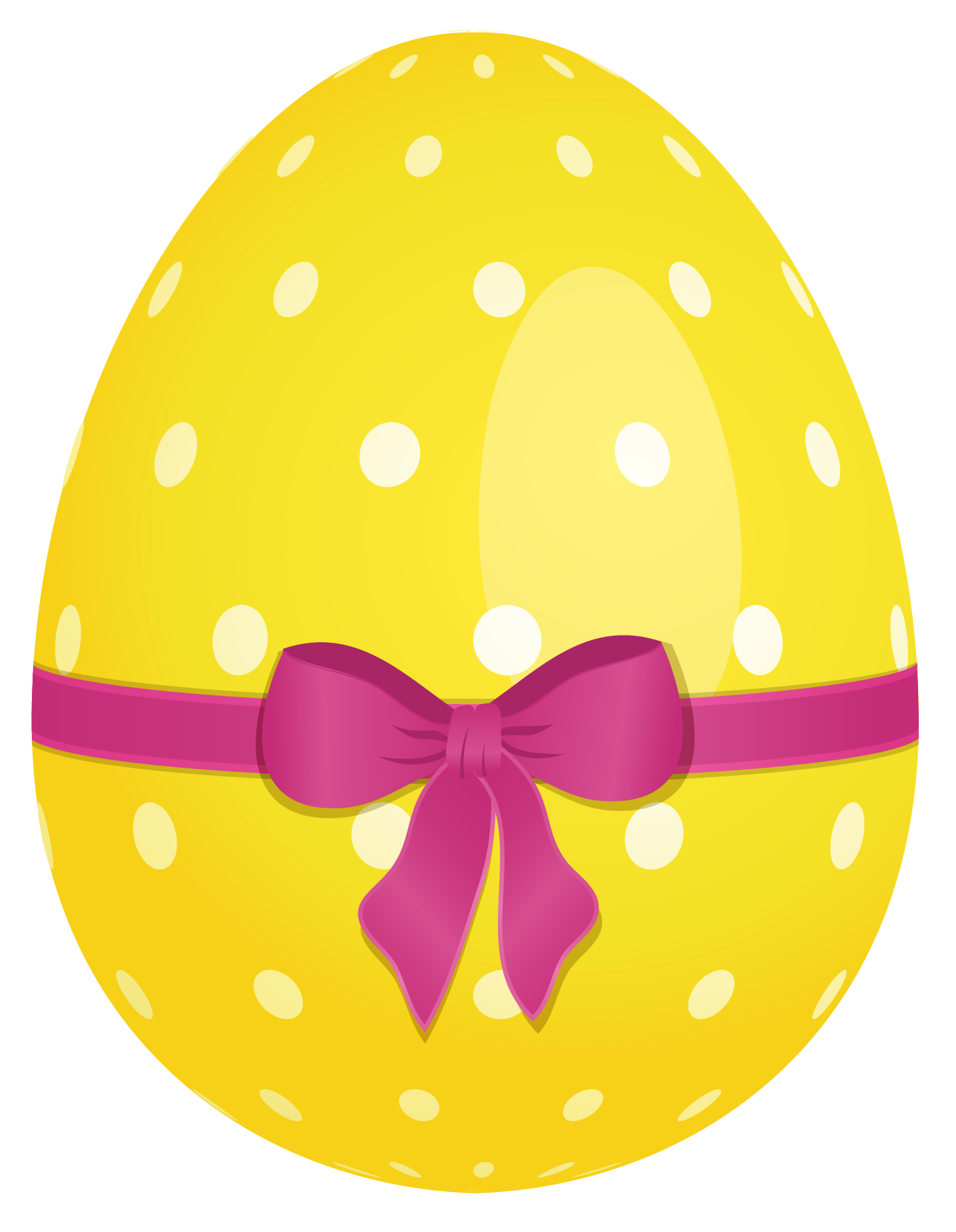Huevos de Pascua Puntos PNG amarillos
