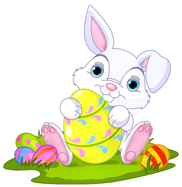 Easter Rabbit PNG Transparent Image