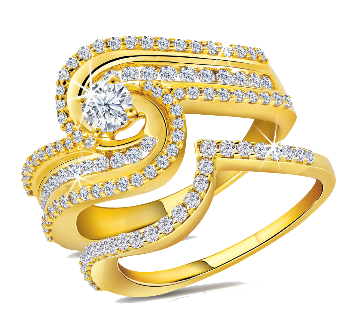 Gold Rings PNG File