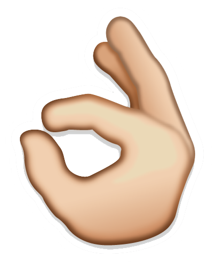 Hand Emoji PNG Transparent Image