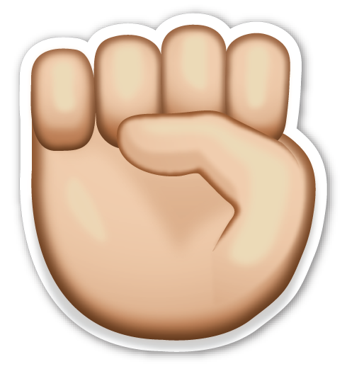 Fond Transparent emoji à la main