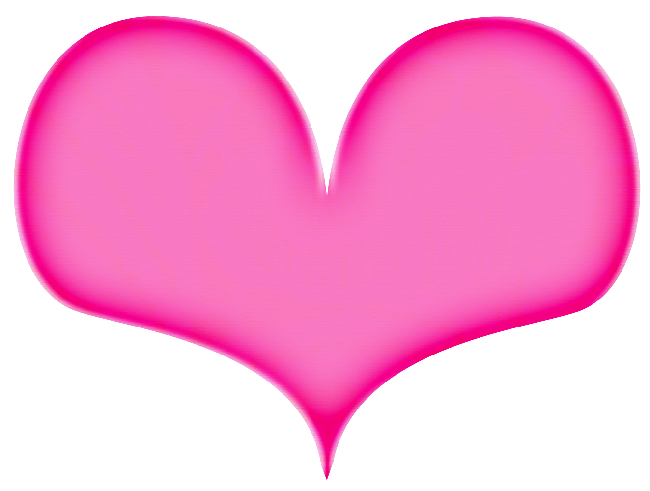 Hot Pink Heart PNG File