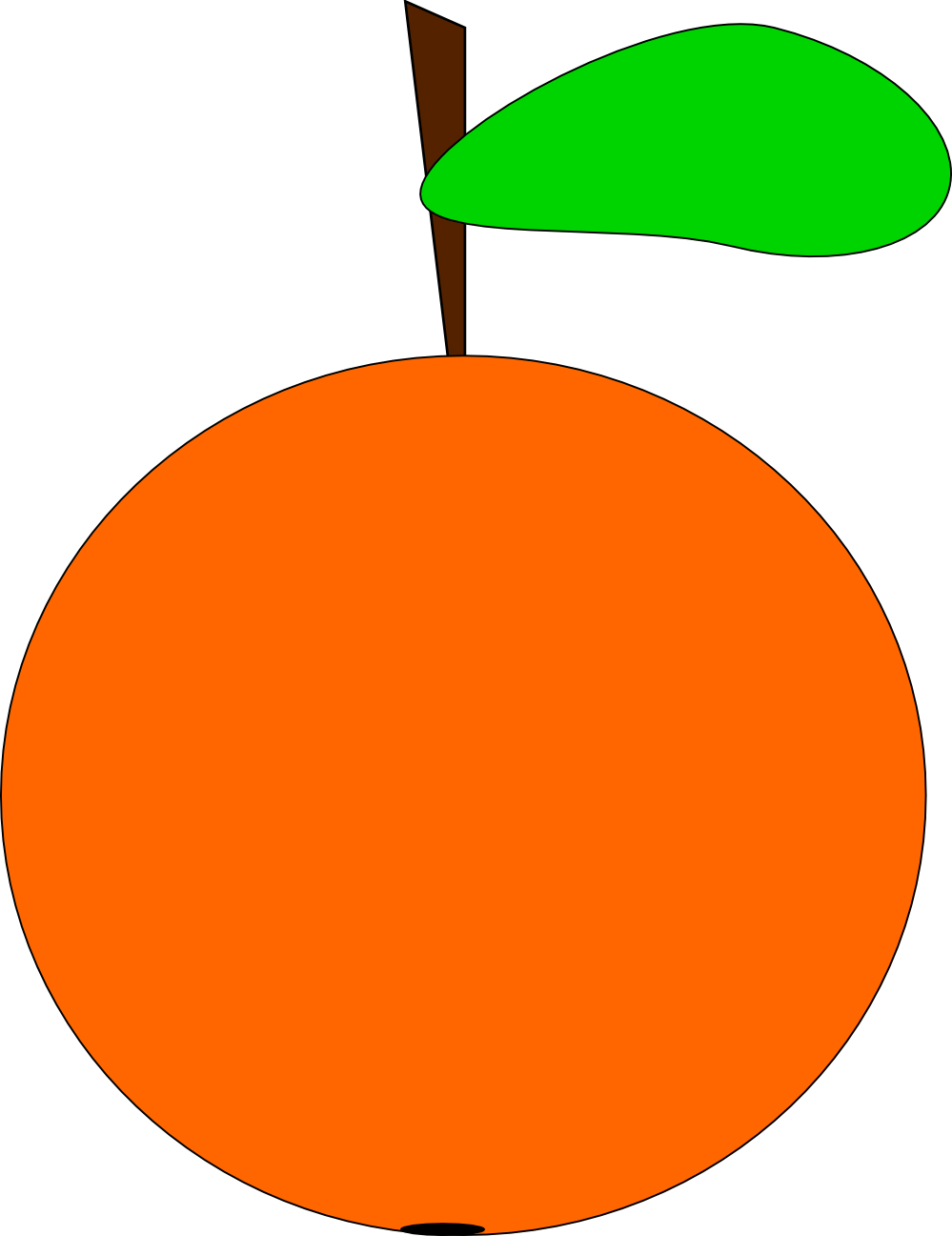 Immagine PNG arancione