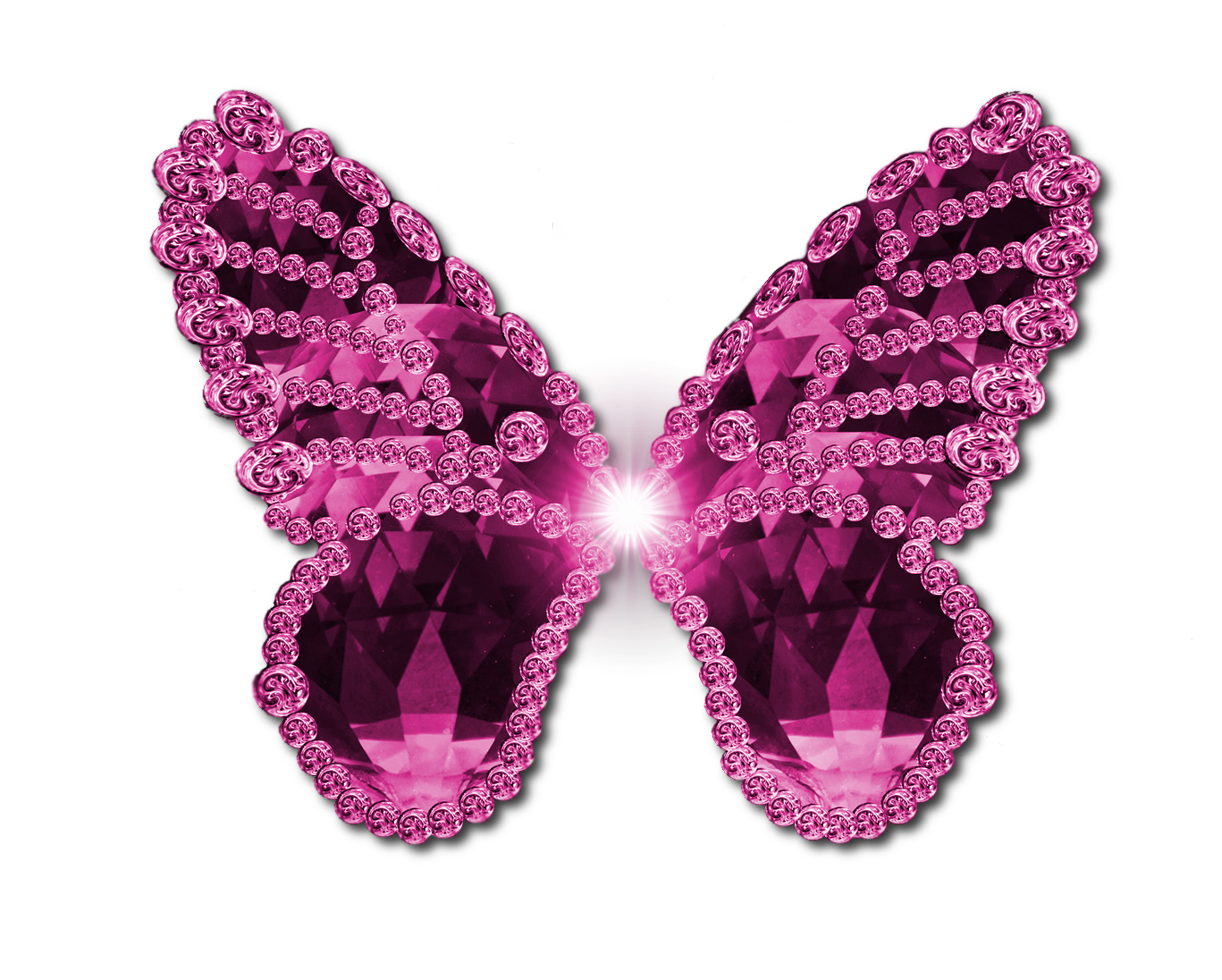 فراشة الوردي PNG صورة شفافة