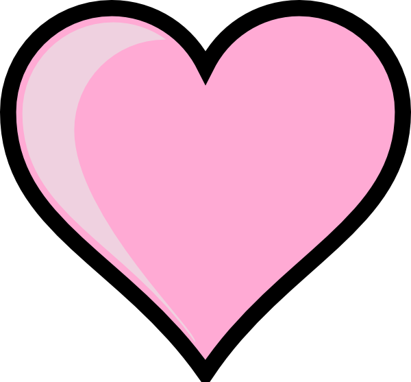 Розовое сердце прозрачный фон