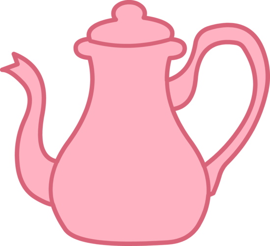 Roze thee clip art PNG