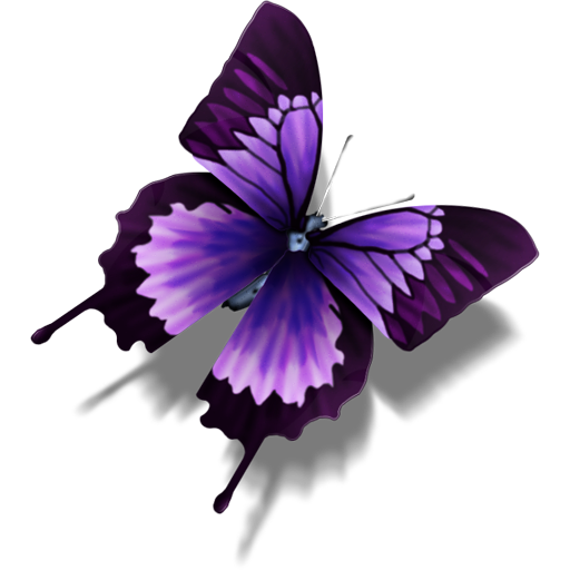 Purple Butterfly PNG Image