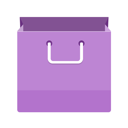 Purple Shopping Bag Clip Art PNG