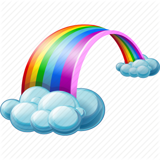 Regenbogen Transparenter Hintergrund