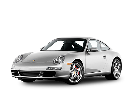 Silver Porsche PNG