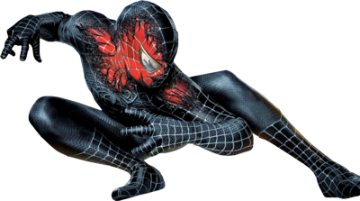 Spiderman Black PNG Transparent Image