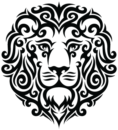 Tribal Leo Lion Tattoo PNG