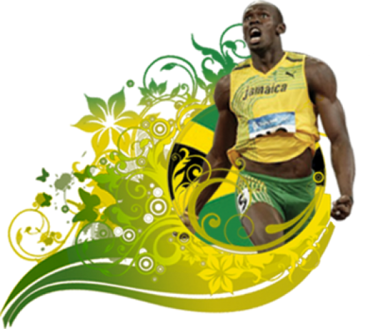 Usain Bolt PNG-Bild