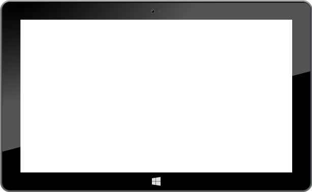 Vektor Windows 8 Tablet PNG