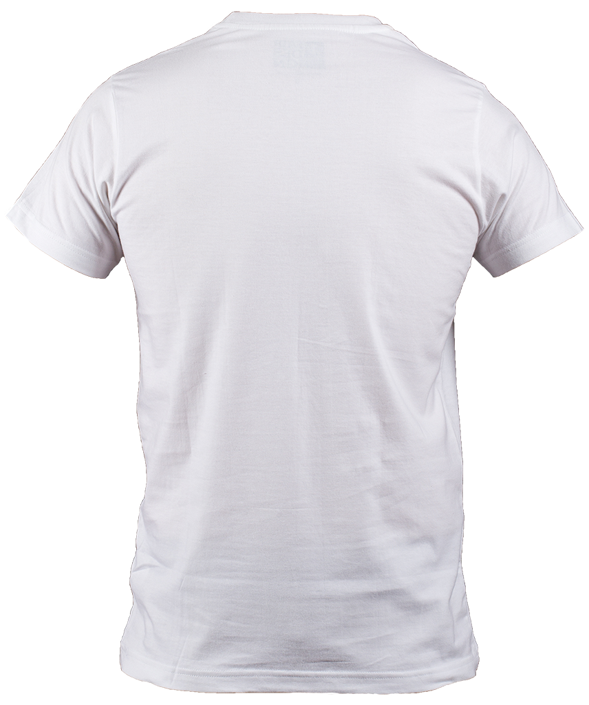 T-shirt bianca PNG