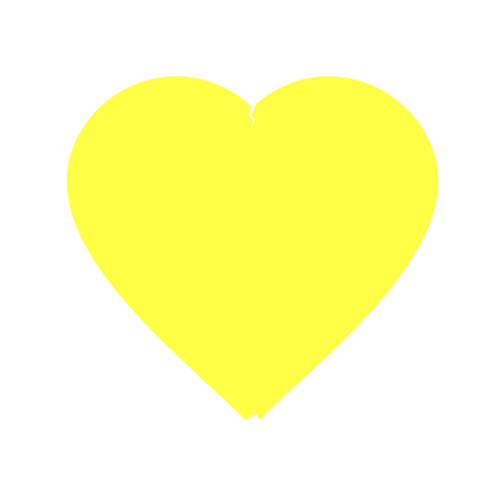 ملف القلب الأصفر PNG