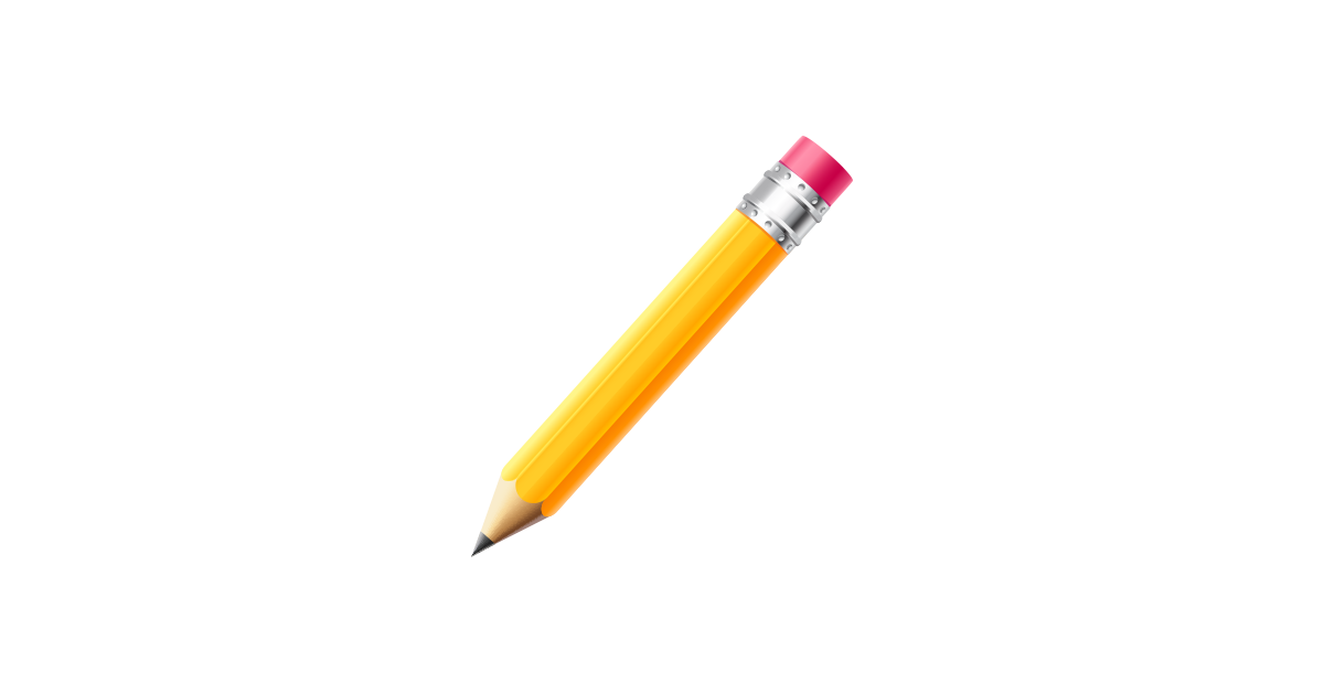 Sarı kalem şeffaf PNG