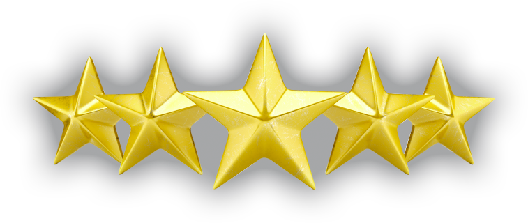 5 Stars PNG Isolated Image