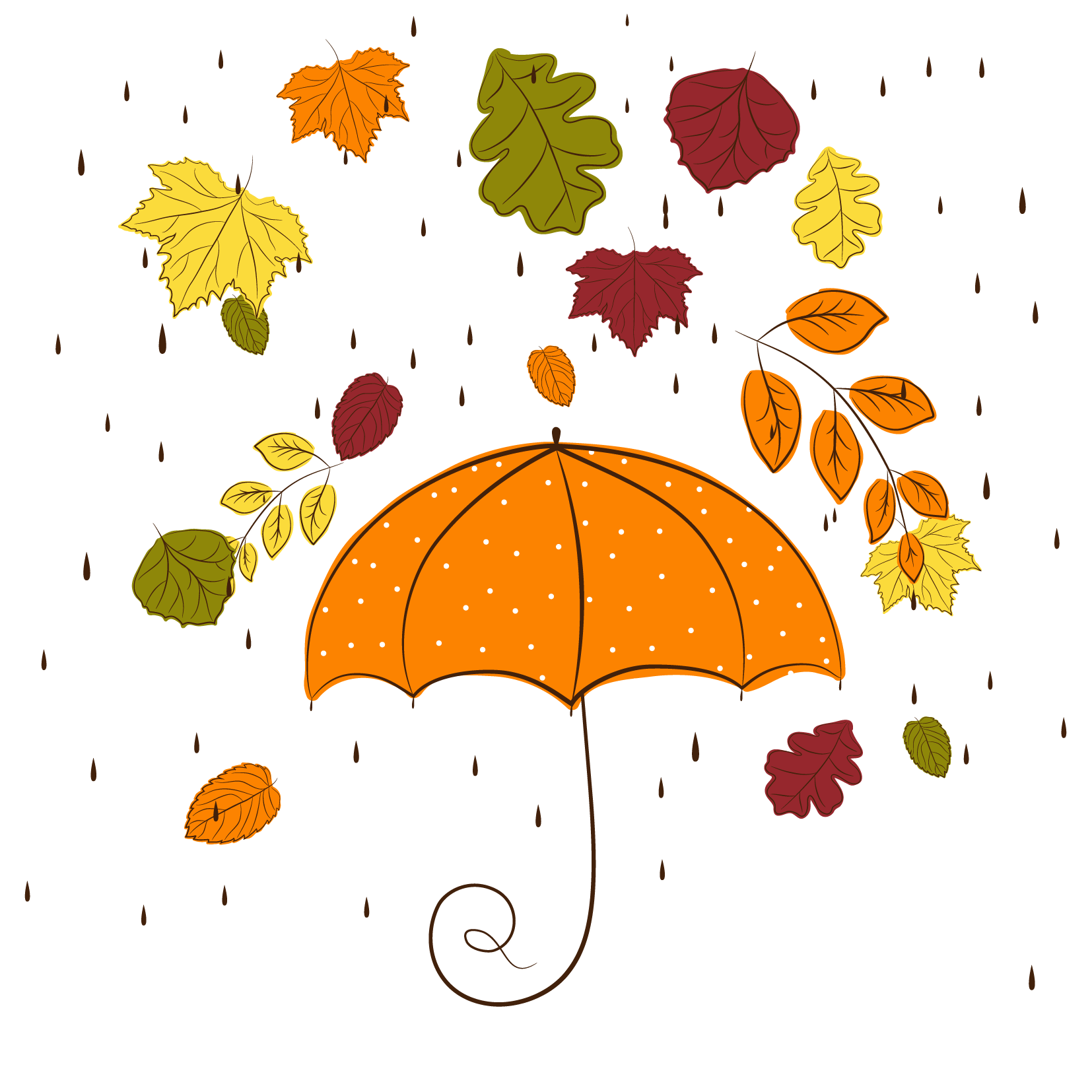 Herbstregen-PNG-Clipart