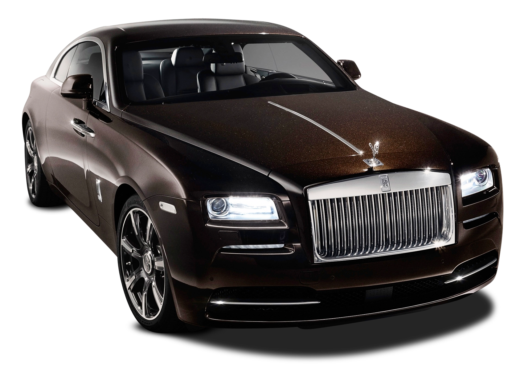 Black Rolls Royce Car PNG Transparent Image