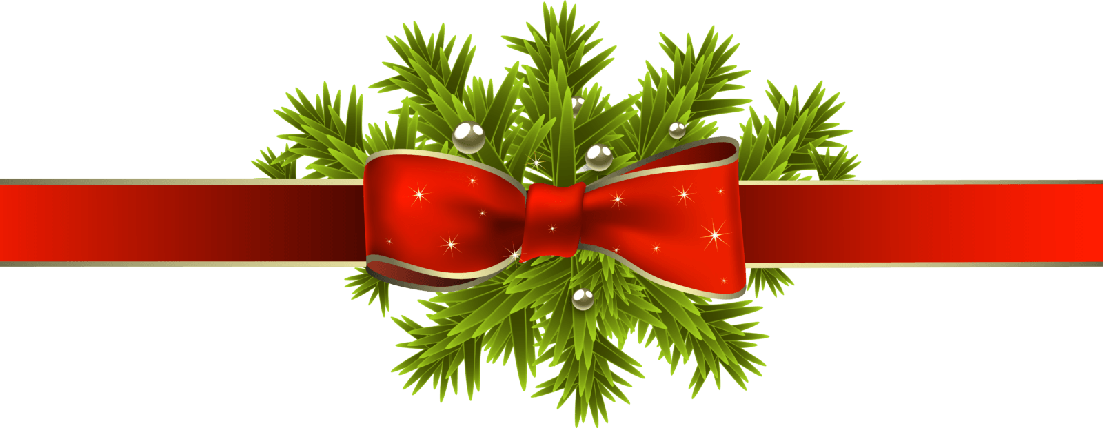 Рождественская лента PNG скачать бесплатно