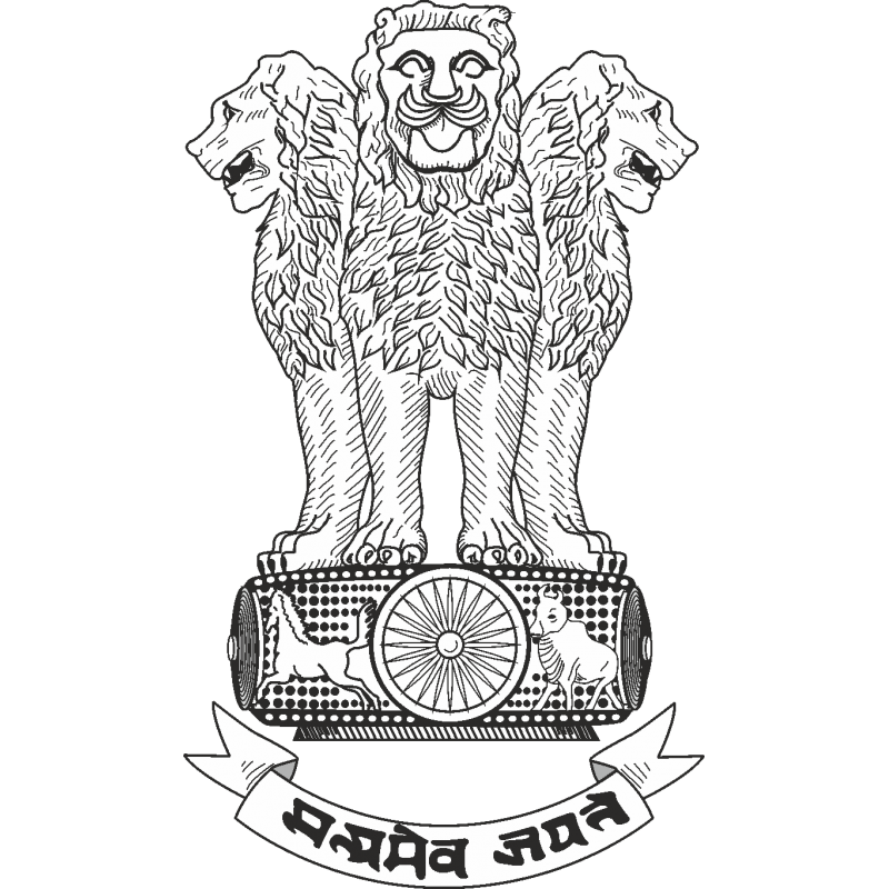 Wappen von Indien transparentem Hintergrund