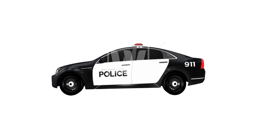 Cop Car PNG File