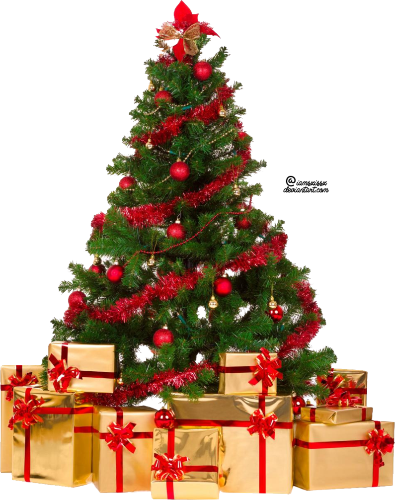 Decorative Christmas Pine Tree PNG File
