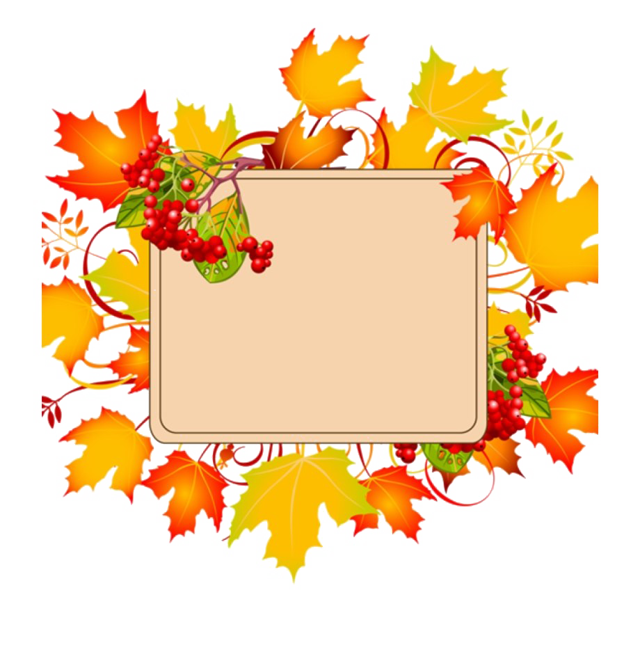 Fall Border PNG-bestand